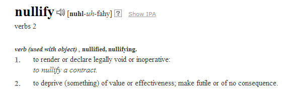 nullify-definition