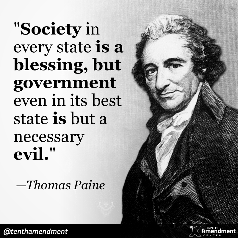 Thomas Paine was right.