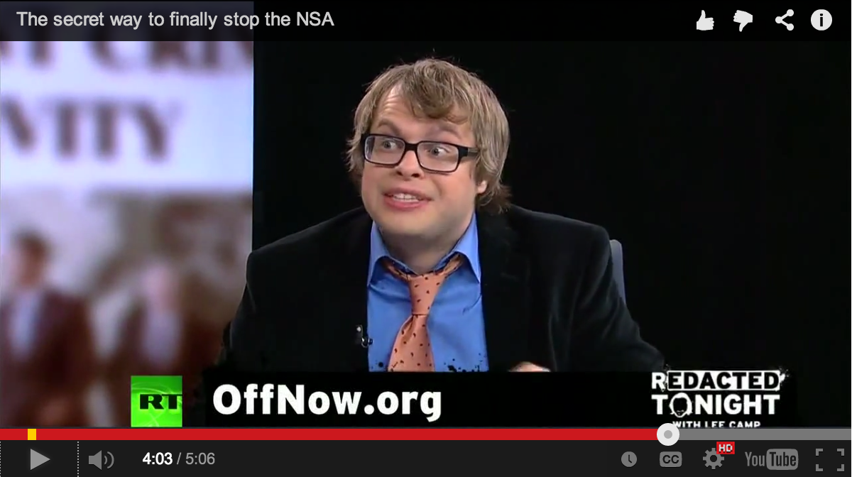 OffNow vs NSA on RT America: “The NSA Can be Nullified”