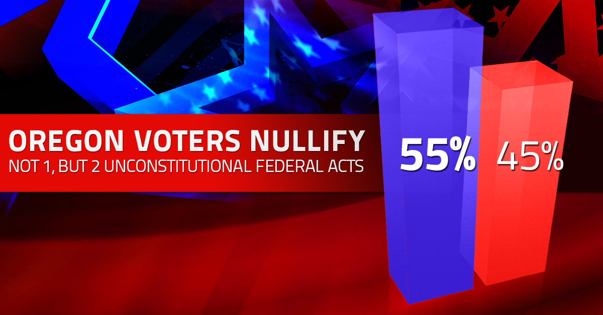 Oregon Residents Vote to Nullify Federal Prohibition by a Huge Margin