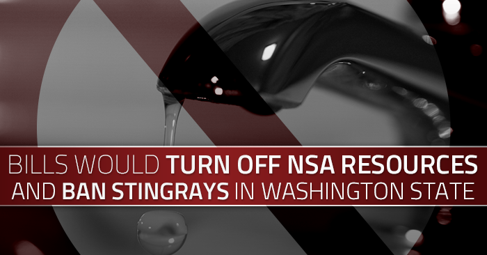 Washington State Bills Would Ban Stingrays without Warrant and “Material Support or Resources” to NSA