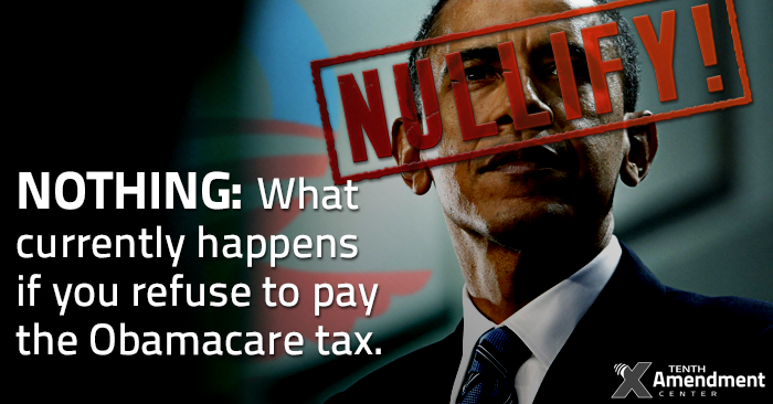 Nothing: What Currently Happens if you Refuse to Pay the Obamacare Tax