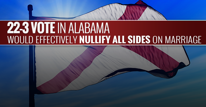 Alabama Senate Passes Bill to Effectively Nullify All Sides on Marriage