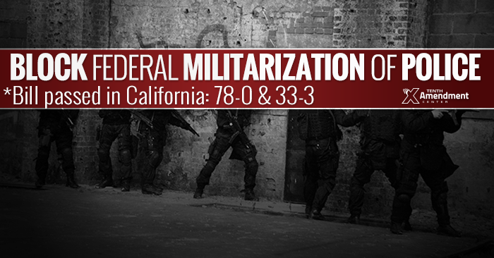 Bill Taking on Federal Militarization of Police Passed in California
