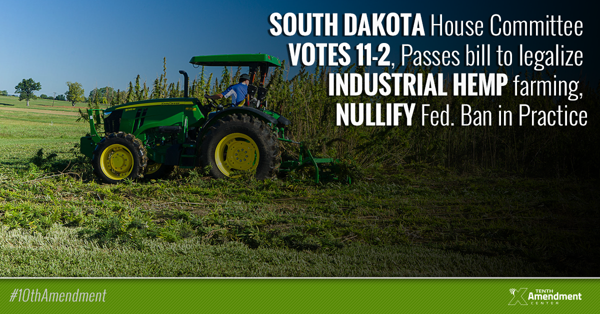 South Dakota Committee Passes Bill to Legalize Commercial Hemp Farming and Production