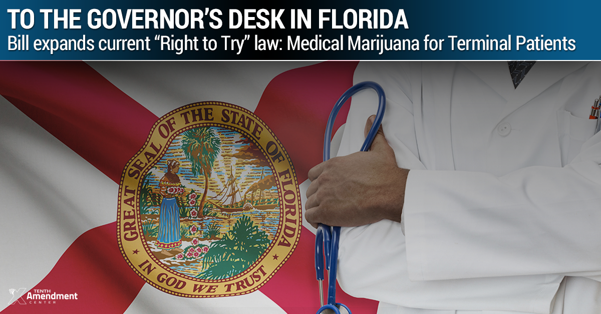 To the Governor’s Desk: Florida Passes Bill Legalizing Medical Marijuana for Terminal Patients, Defying Federal Ban
