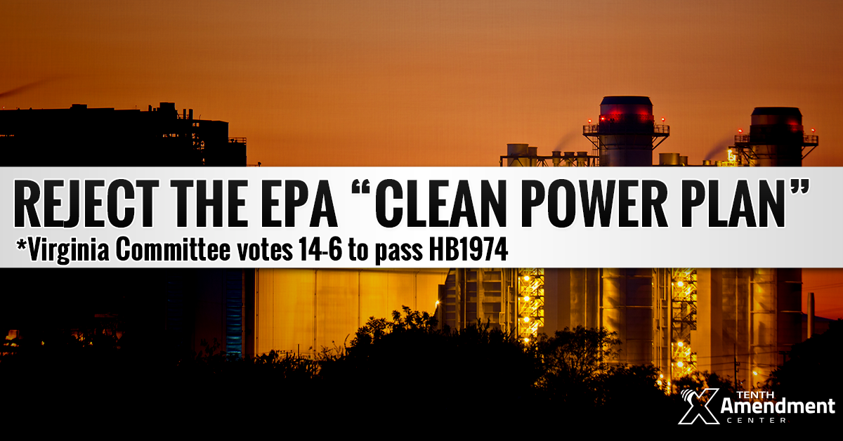 Virginia Committee Passes Bill Setting Foundation to Reject EPA Clean Power Plan