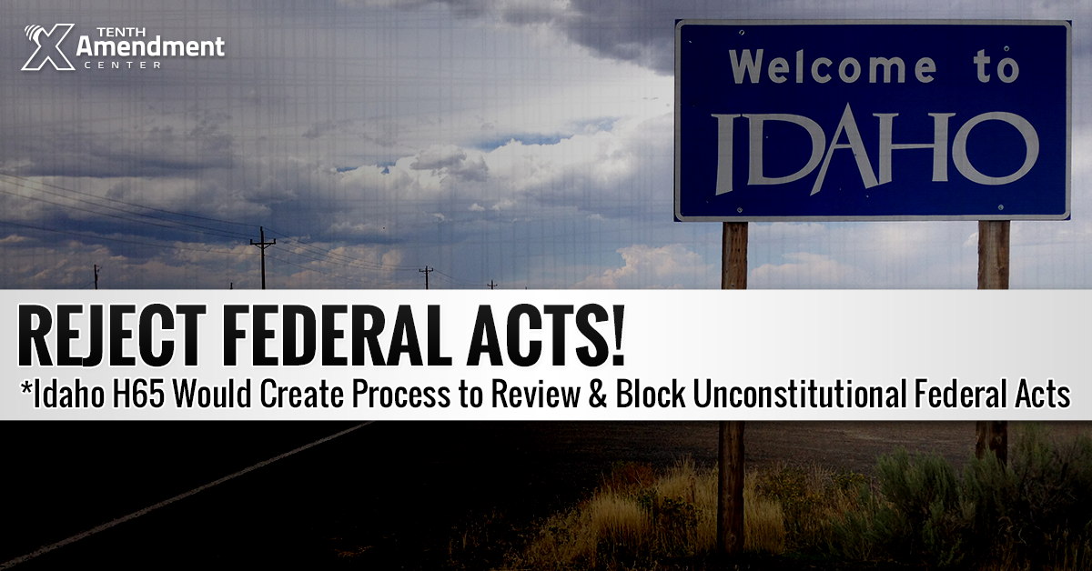 Idaho Bill Would Create Process to Review and Block Unconstitutional Federal Acts