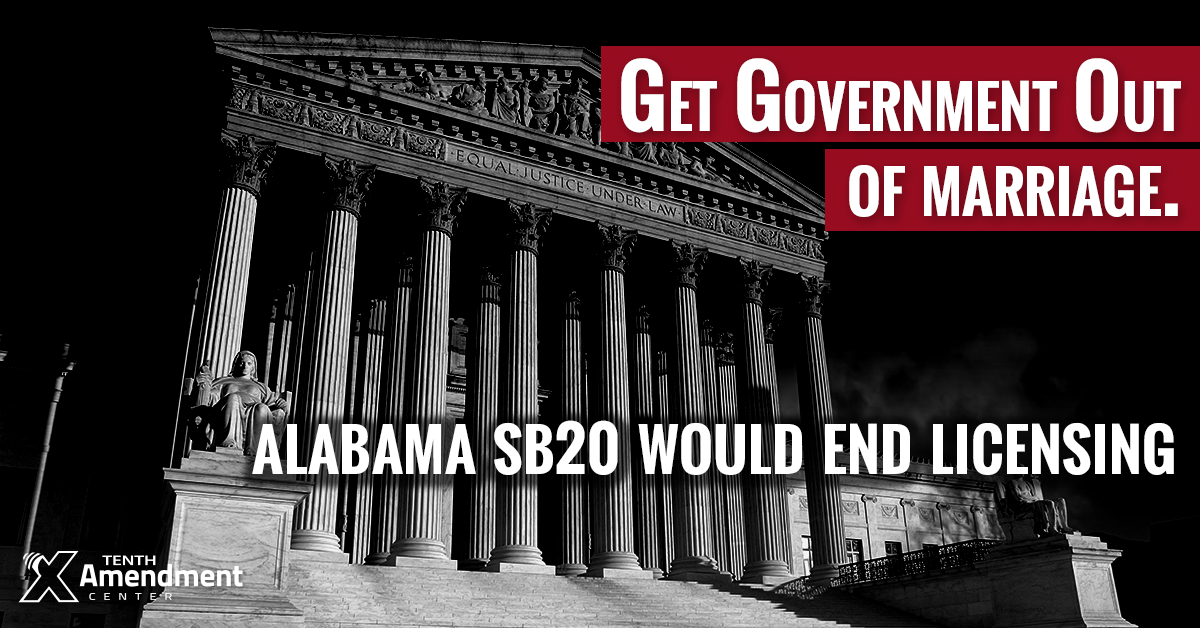 Alabama Bill Would Eliminate State Marriage Licenses, Nullify Federal Control in Practice