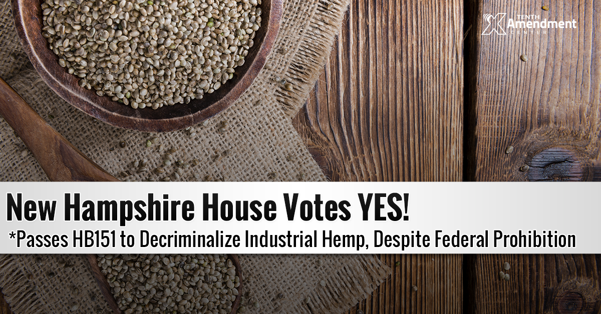 New Hampshire House Passes Bill to Decriminalize Industrial Hemp