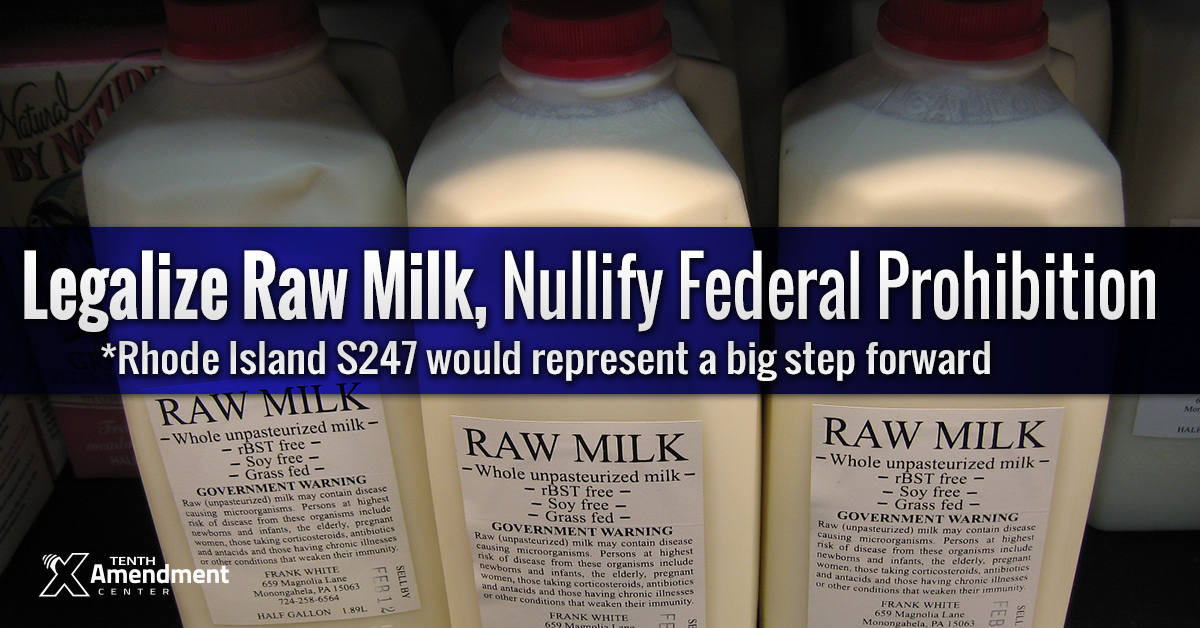 Rhode Island Bill Would Legalize Retail Sales Of Raw Milk