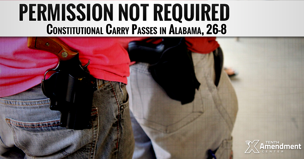 Alabama Senate Passes Constitutional Carry