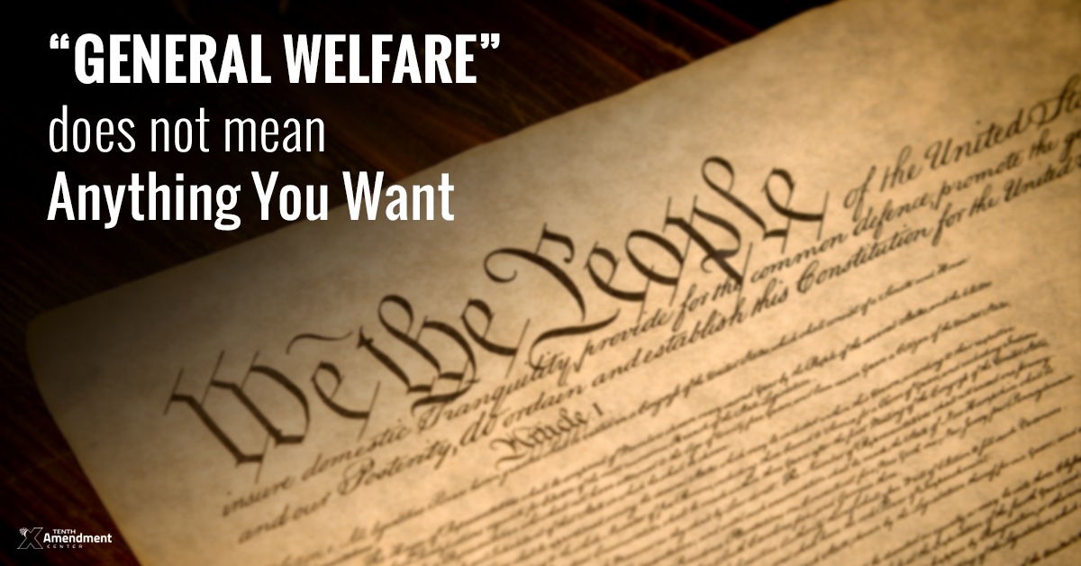 Constitution Essentials: The General Welfare Clause