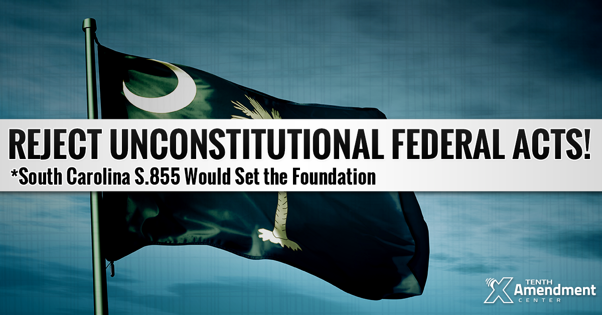 South Carolina Senate Bill Would Create Foundation to Review and Reject Unconstitutional Federal Acts