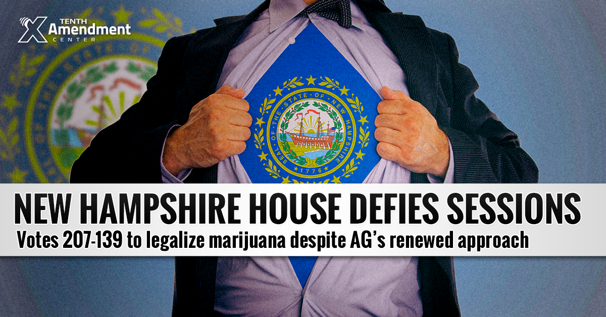 New Hampshire House Defies Jeff Sessions, Passes Bill to Legalize Marijuana