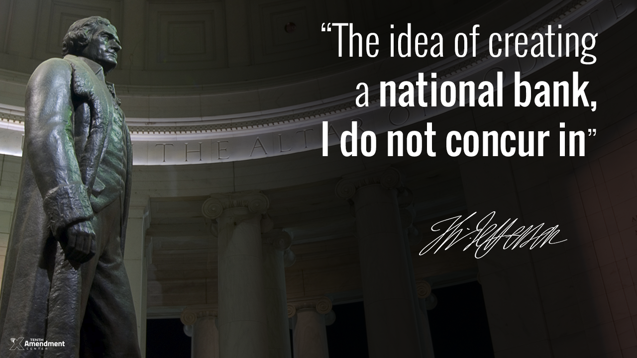 Thomas Jefferson: Principle over Policy on the National Bank