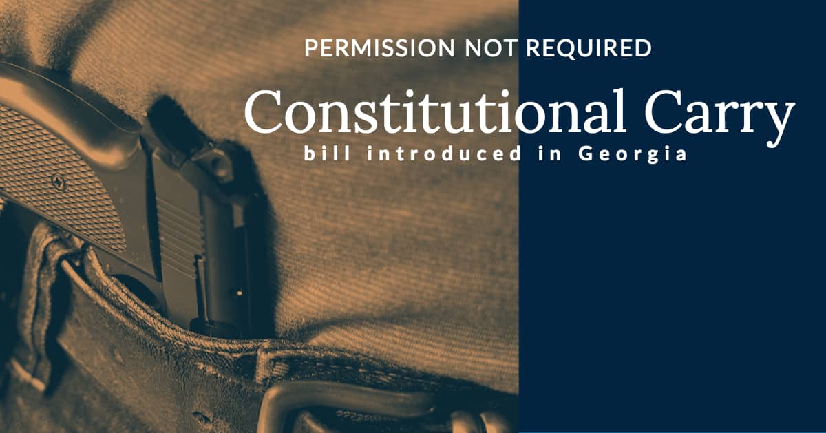 Permission not Required “Constitutional Carry” Bill Prefiled in