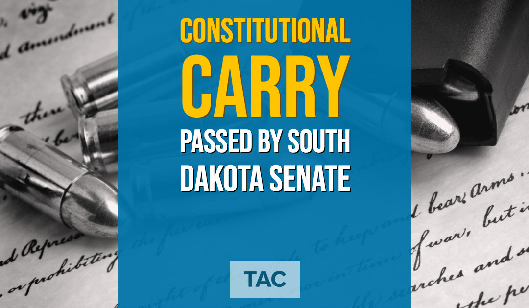South Dakota Senate Passes “Constitutional Carry” Bill