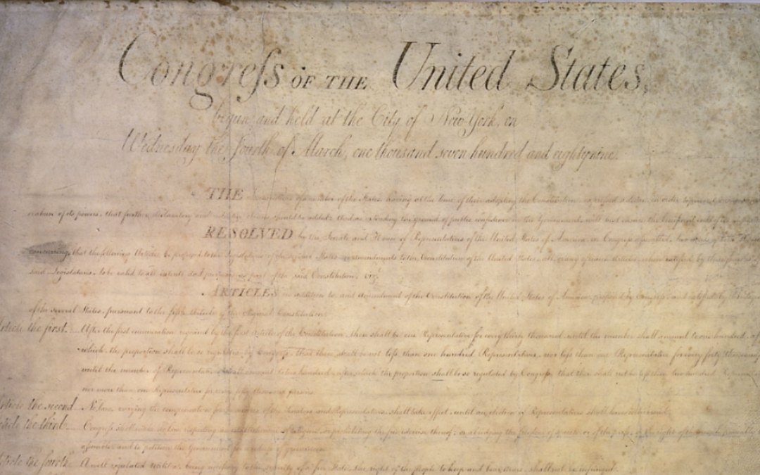 Today in History: Bill of Rights Sent for Ratification Consideration
