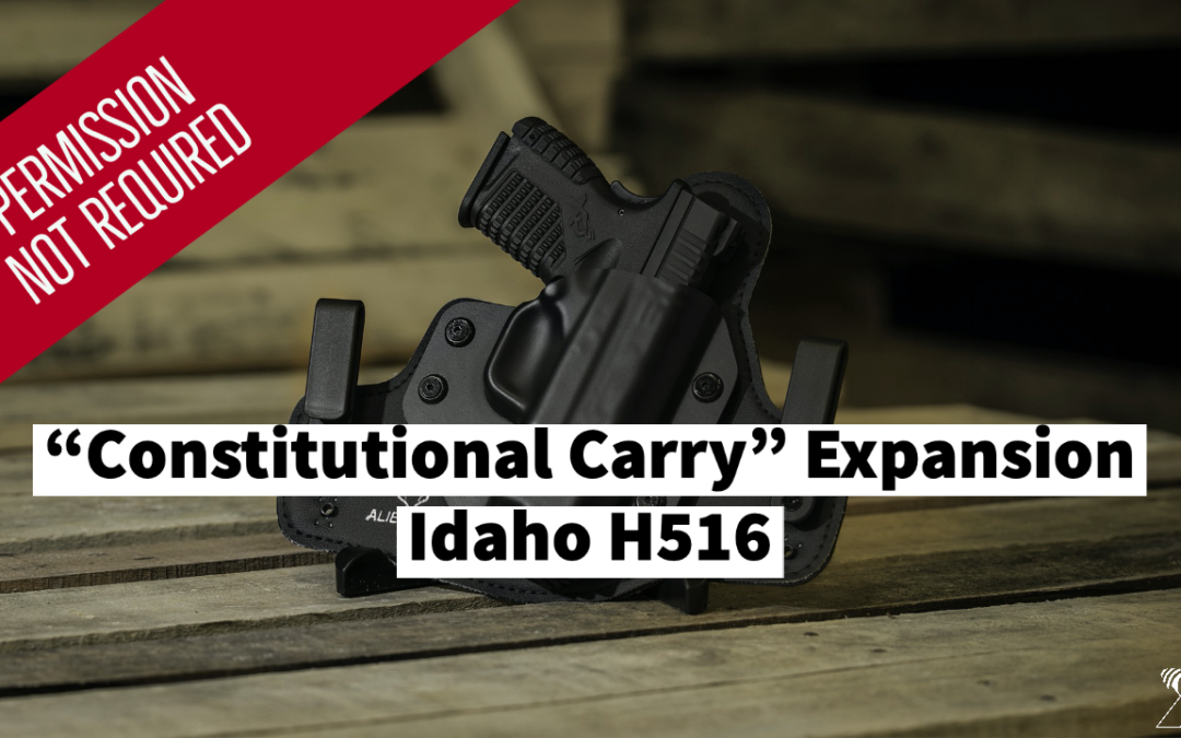 Now in Effect:  Idaho Law Expands “Constitutional Carry” Again