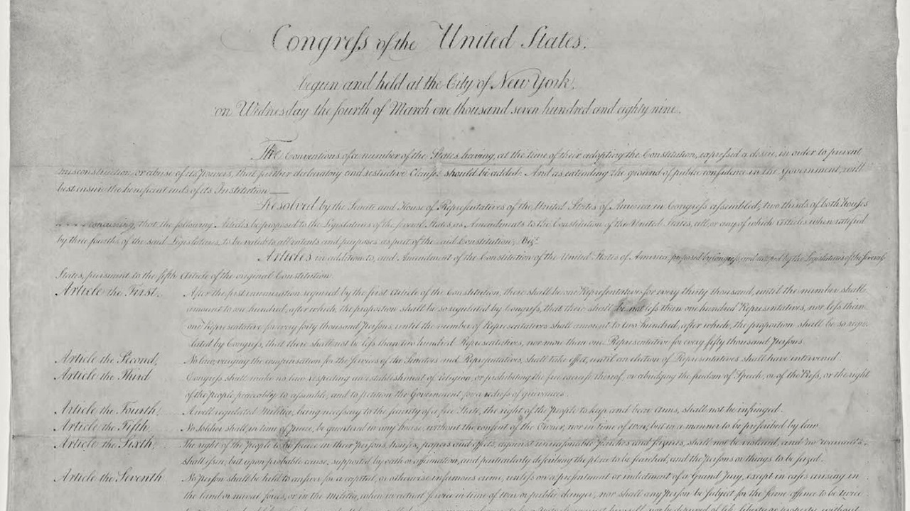 Today in History: Bill of Rights Sent to States for Ratification