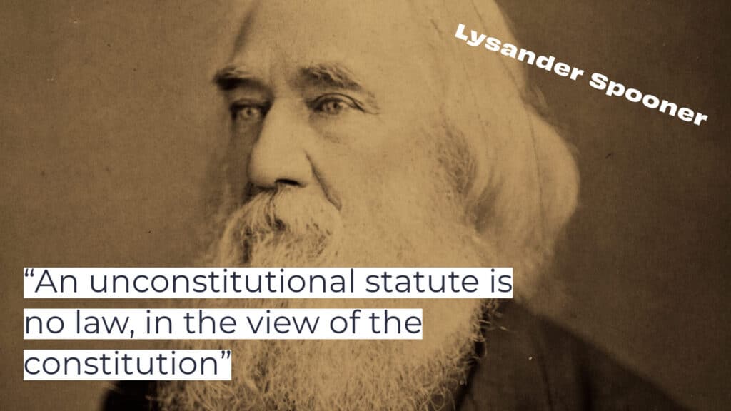 Spooner's Other Statements on the Constitution