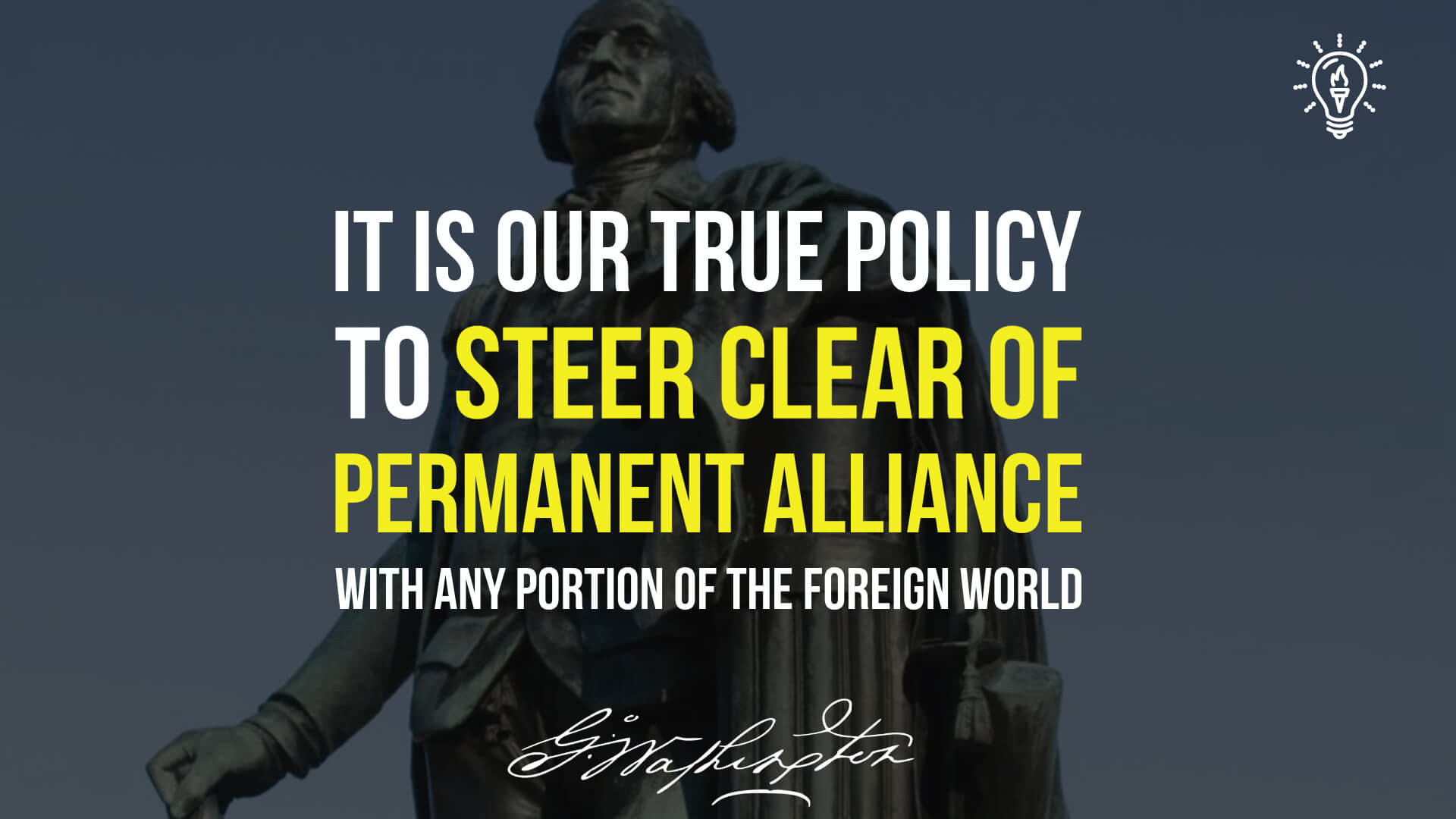 No Permanent Alliances: Foreign Policy of Washington and Jefferson