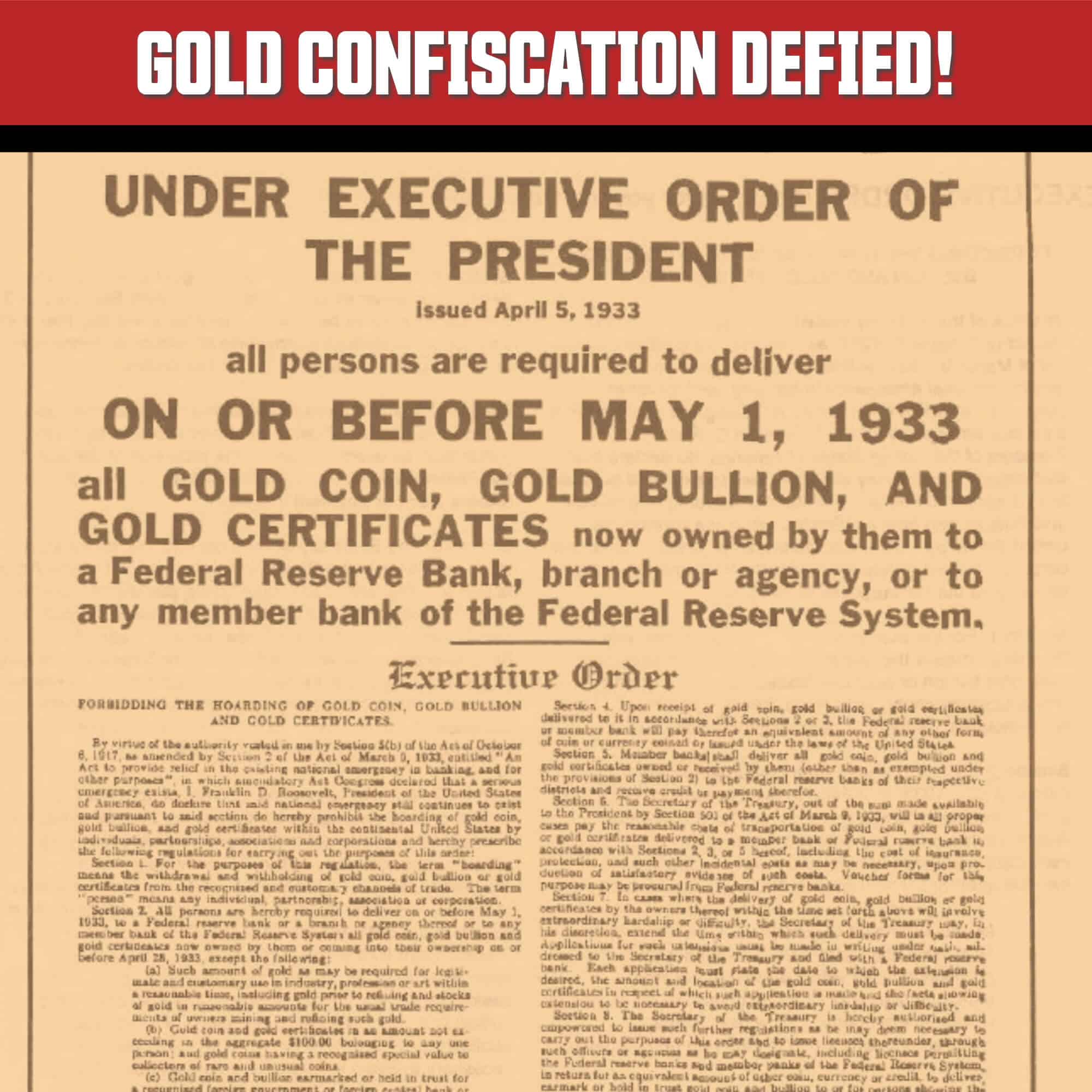 FDR’s Gold Grab: The Confiscation Most Americans Ignored